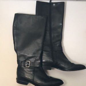 Comfy Nine West Tall Leather Riding Boot